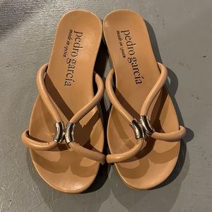Carmel colored Pedro Garcia sandals